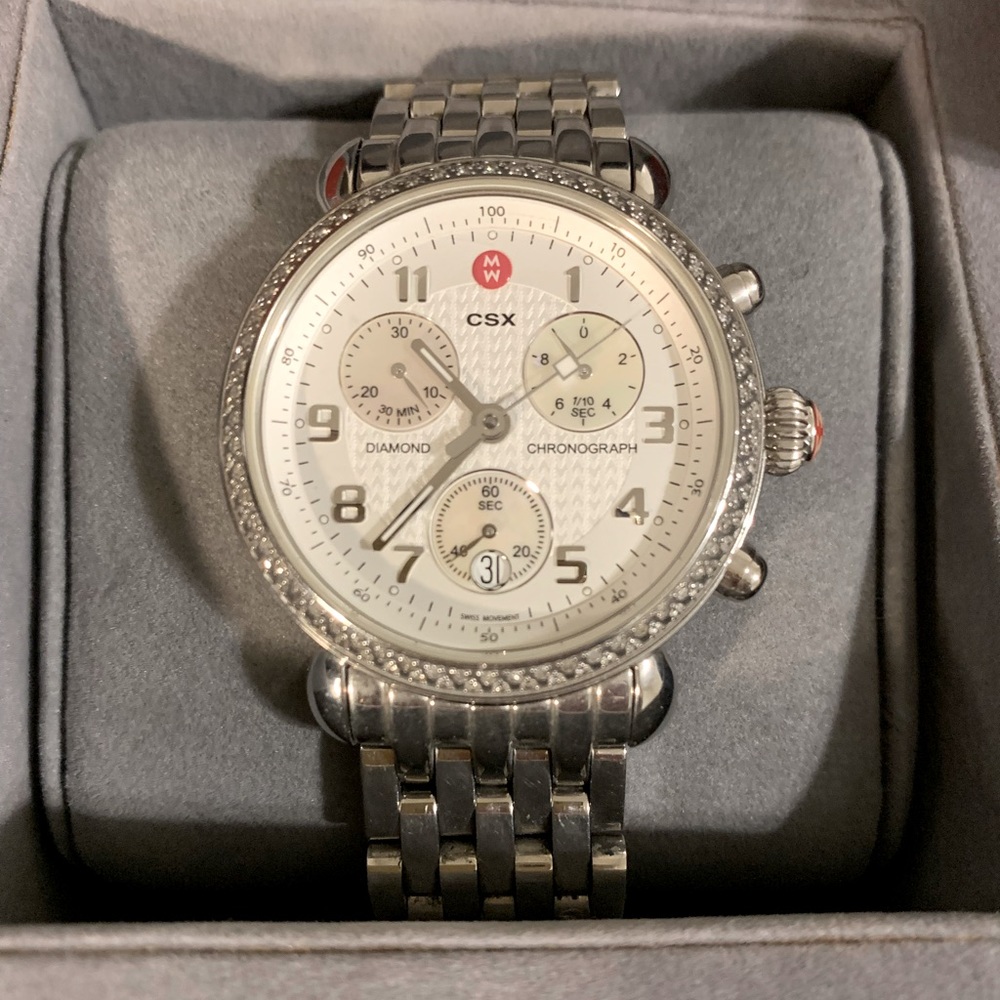 Michele CSX-39 Chronograph Diamond Watch